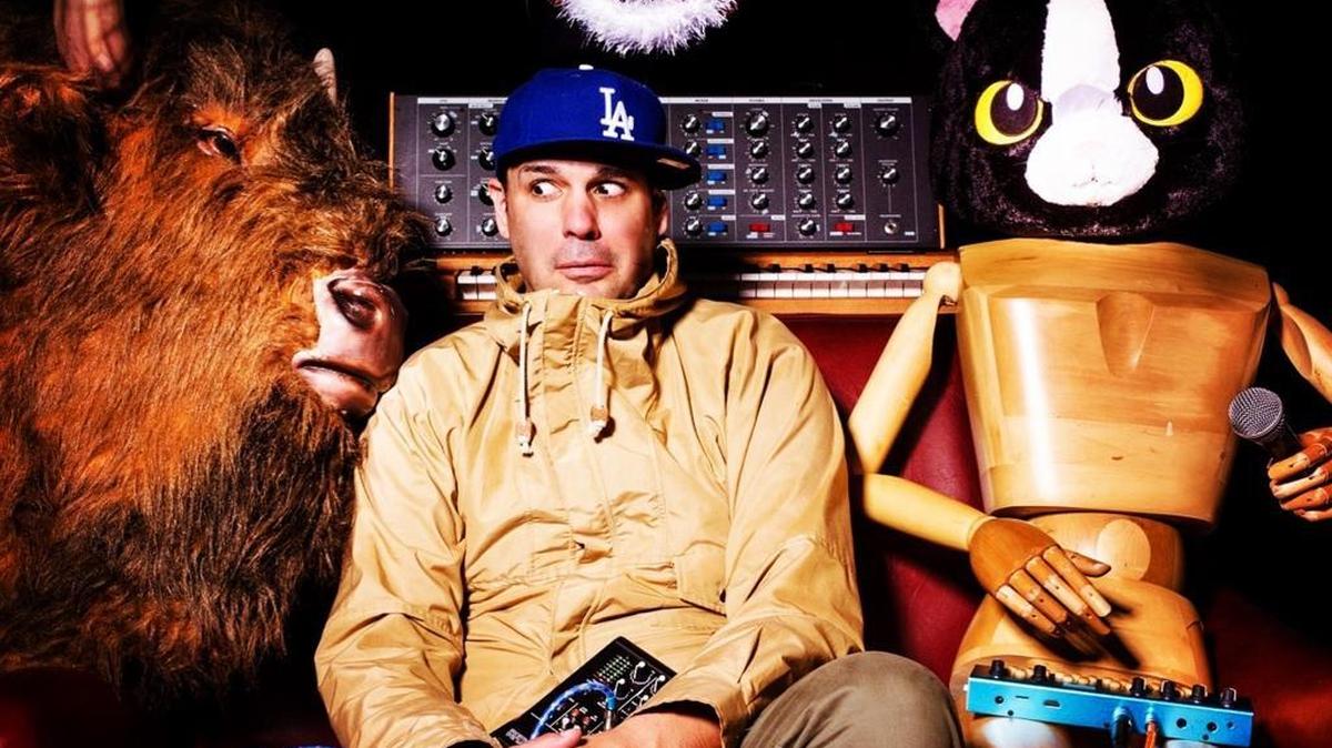 Comedian McQueen Adams, a performer at Moogfest who is also a fan of Moog synthesizers.