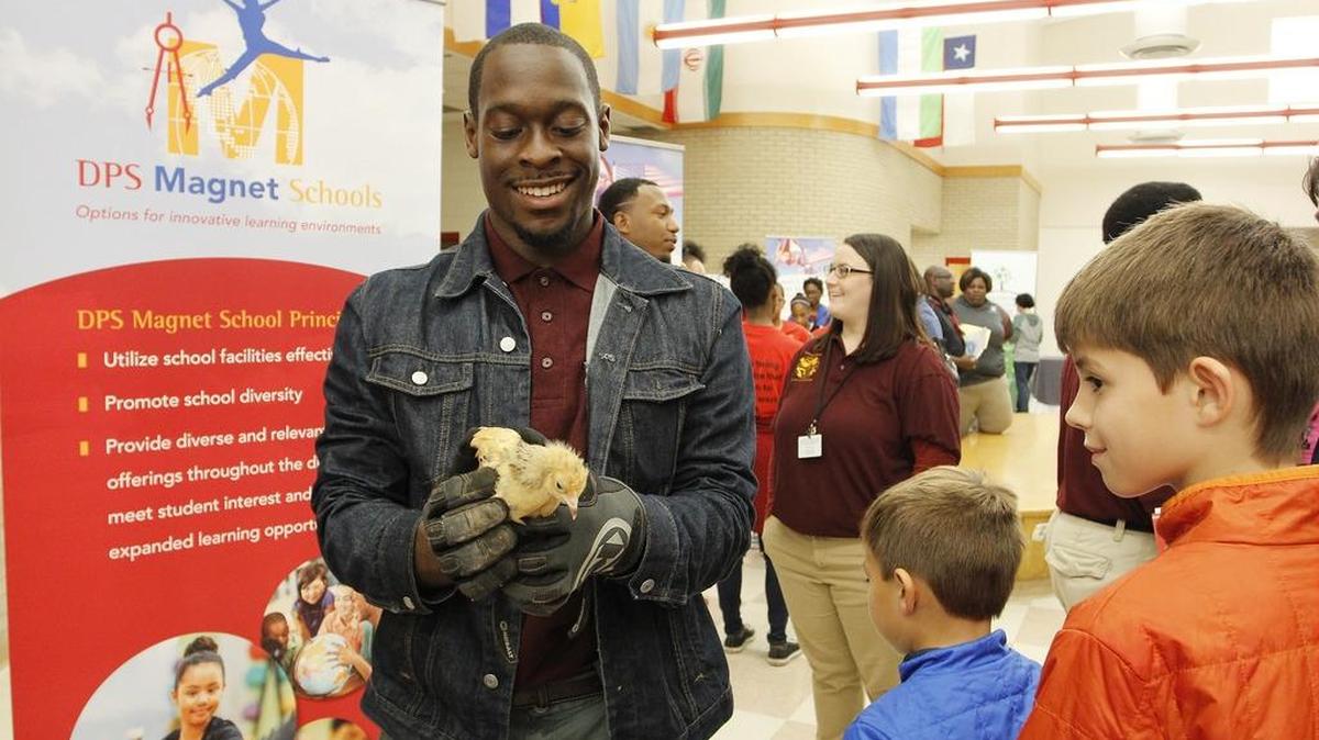 Children and their parents attend the annual Durham Public Schools Magnet School Fair in this 2015 file photo.
