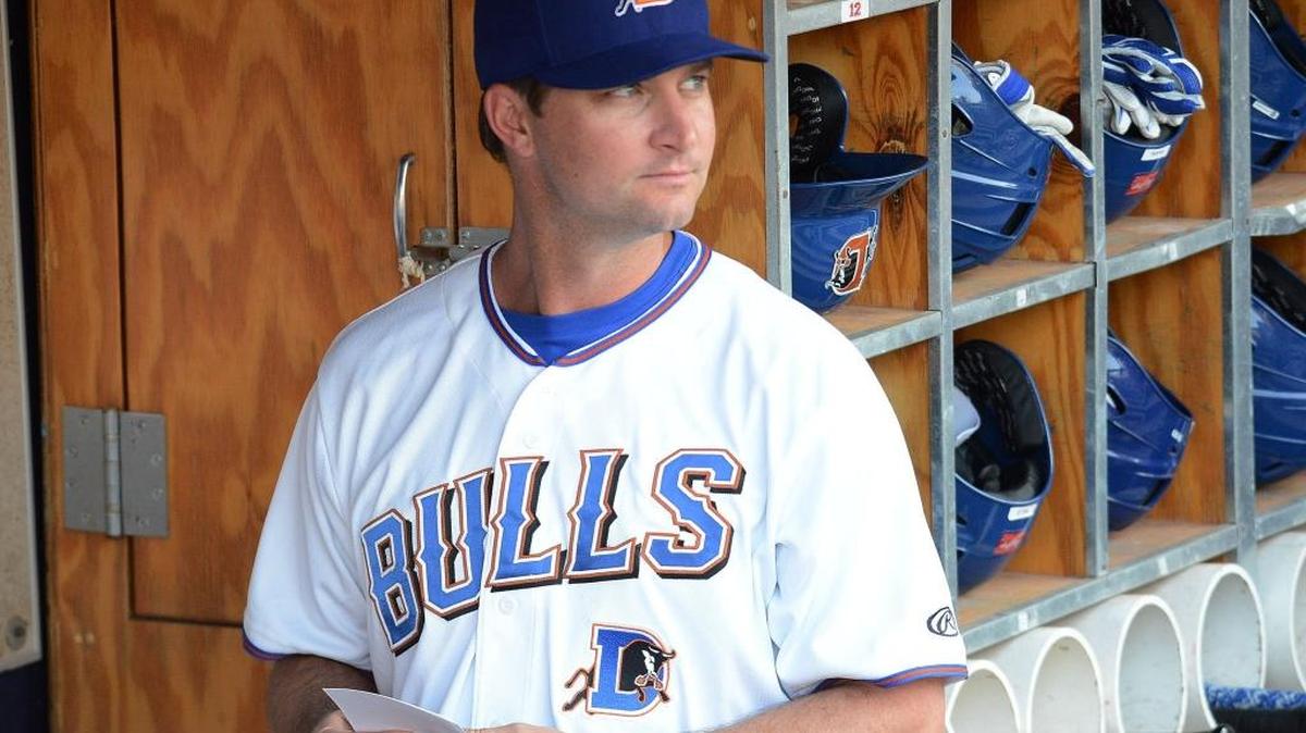 Durham Bulls manager Jared Sandberg returns for his fourth season with the team in 2018 and will have an entirely new coaching staff.