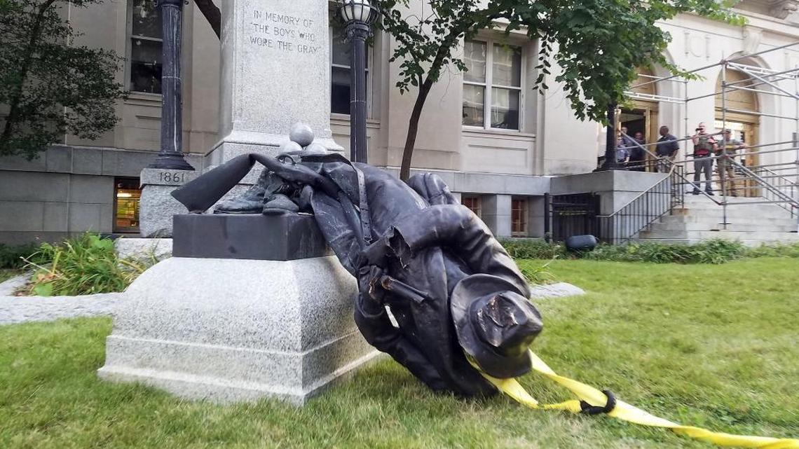 Proposal to move part of Confederate statue to black cemetery draws Nazi comparison