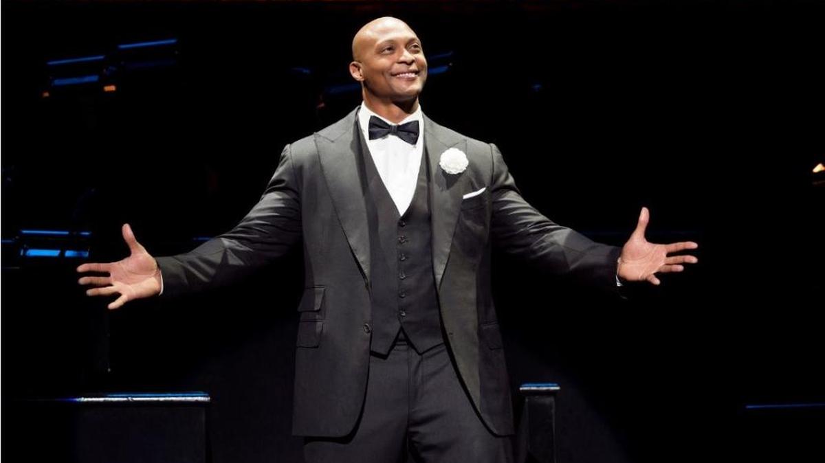 Former NFL player Eddie George stars in the national tour of the musical “Chicago.”