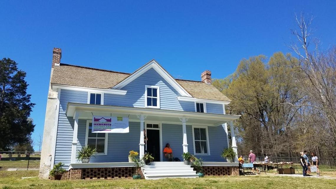 The historic Pauli Murray House at 906 Carroll St. in Durham, N.C.