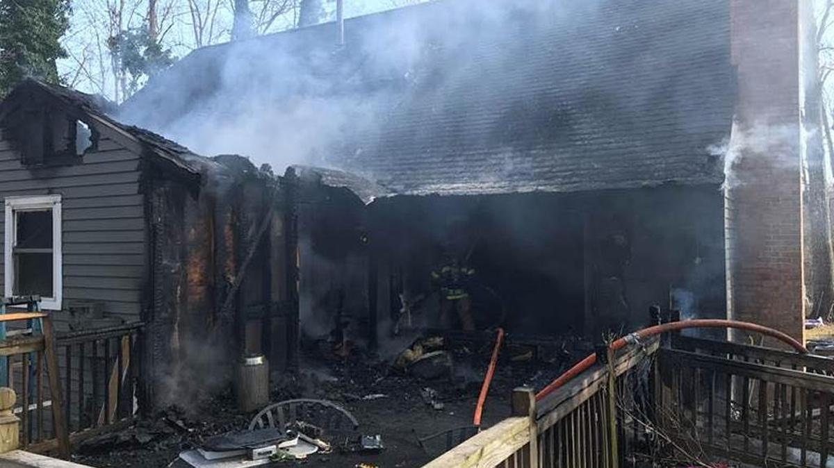 The home of Cathy and David Meek (pictured) was heavily damaged in a fire Tuesday, Jan. 9. The couple also lost their beloved dog Maya in the blaze.
