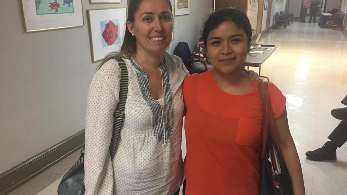 Southwest Elementary School teachers, Africa Dutor (left) and Susanna Benites (right) want to stay in the U.S. after their work visas expire.
