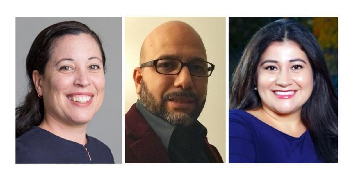 Left to right: Latina and Latino applicants for the vacant Durham City Council seat include Javiera Caballero, Ricardo Correa and Yesenia Polanco.