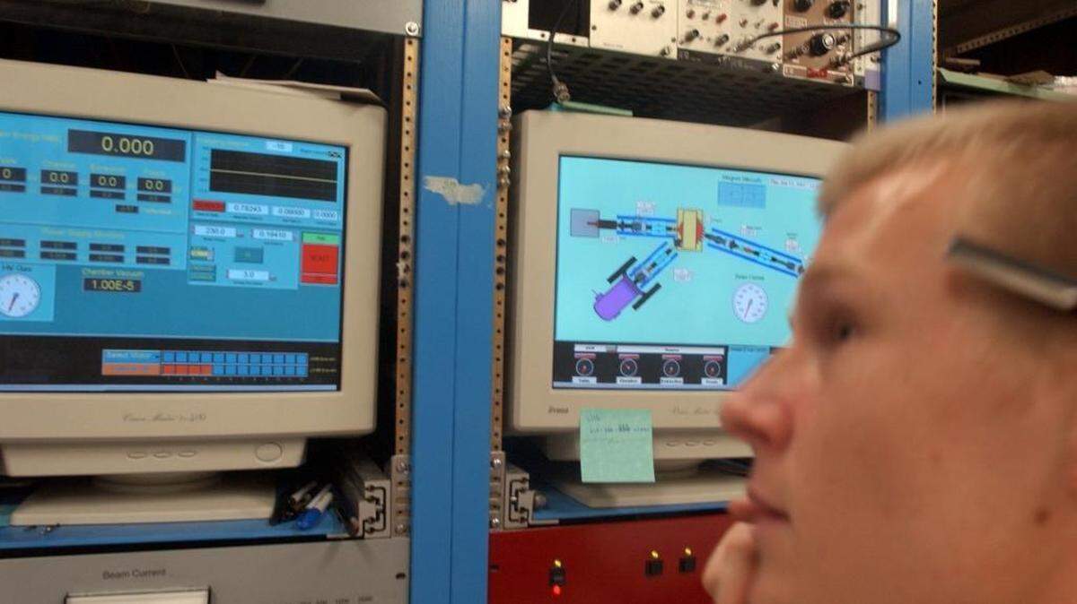 In this file photo, UNC-Chapel Hill physics undergraduate Johannes Pollanen checks monitors for a particle accelerator at the Triangle Universities Nuclear Lab at Duke University. N.C. Central University has joined an operating consortium for the lab that previously included Duke, UNC and N.C. State University.