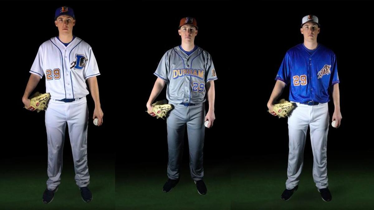 The Durham Bulls will be sporting three new uniform designs for the 2018 season after unveiling them Friday.