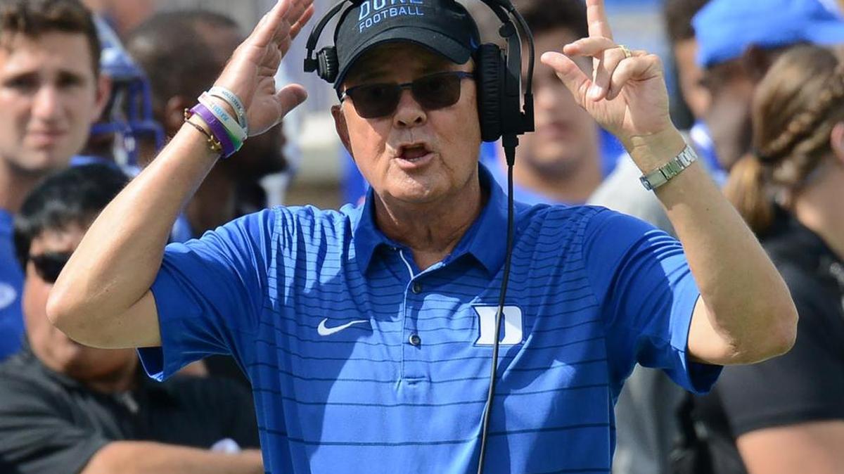 Duke’s David Cutcliffe has led the Blue Devils to bowl victories in two of the last three seasons.