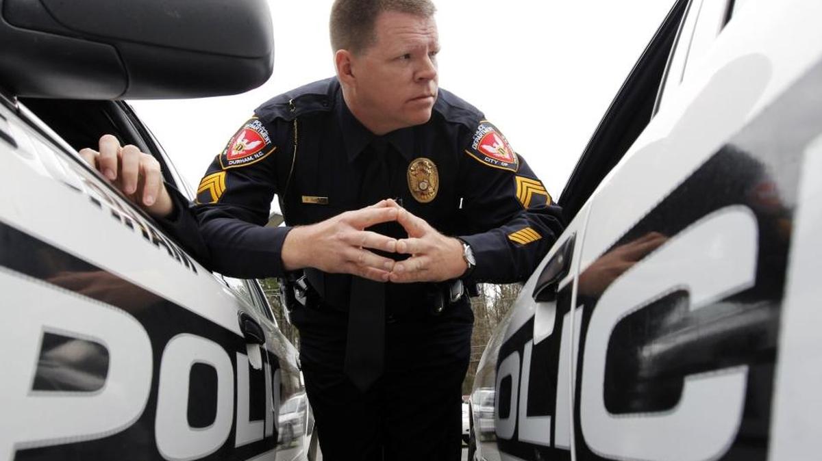 Durham police Sgt. Dale Gunter, is pictured in a Dec. 16, 2011 file photo. Gunter is known for his personable nature and community emails.