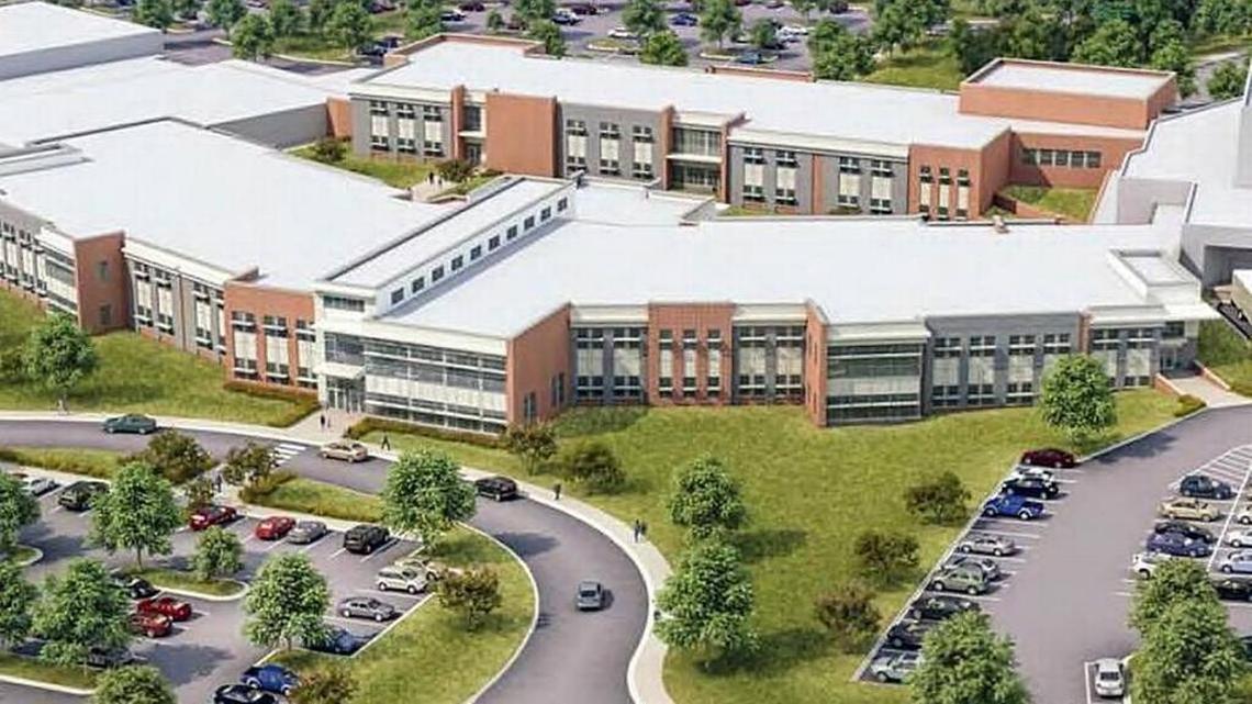 Chapel Hill-Carrboro City Schools officials say Triangle construction cost increases have increased the cost of renovating and rebuilding parts of Chapel Hill High School (pictured in this artist’s rendering) to $68 million.