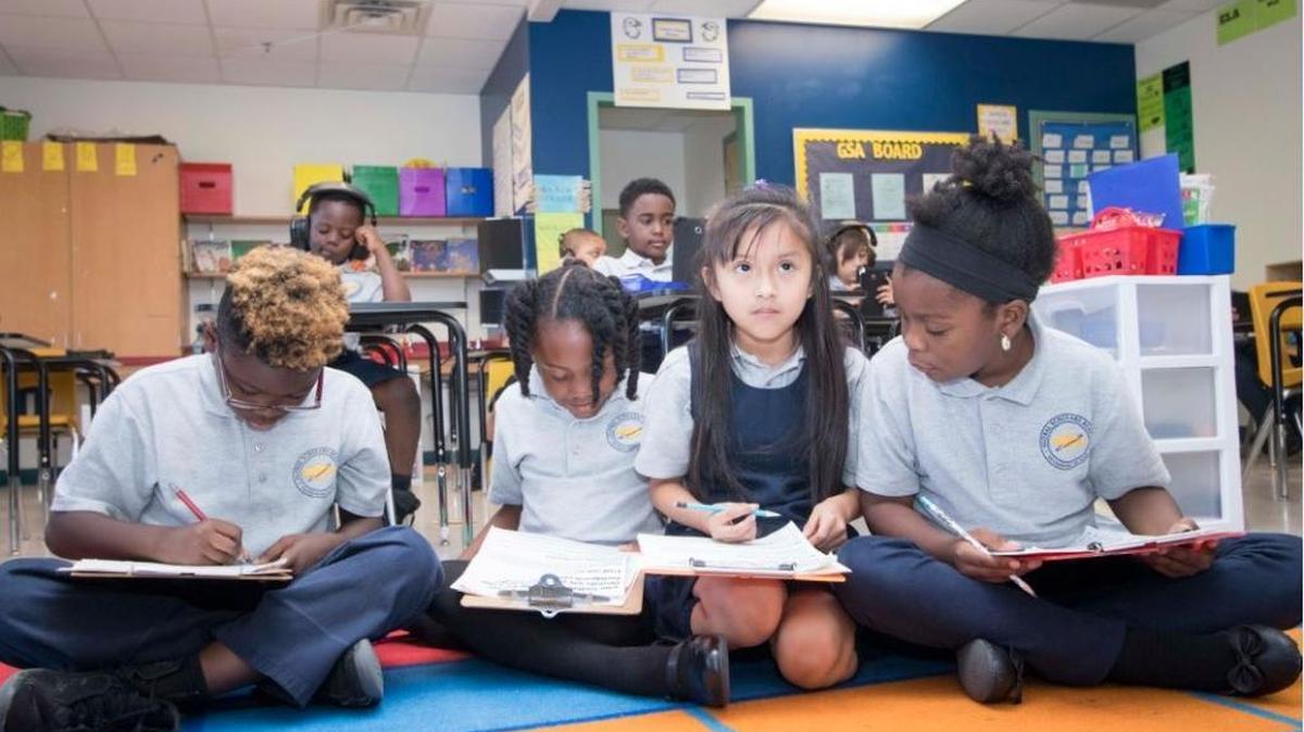 Global Scholars Academy students made a 17 percentage-point proficiency gain on the most recent round of state achievement tests.