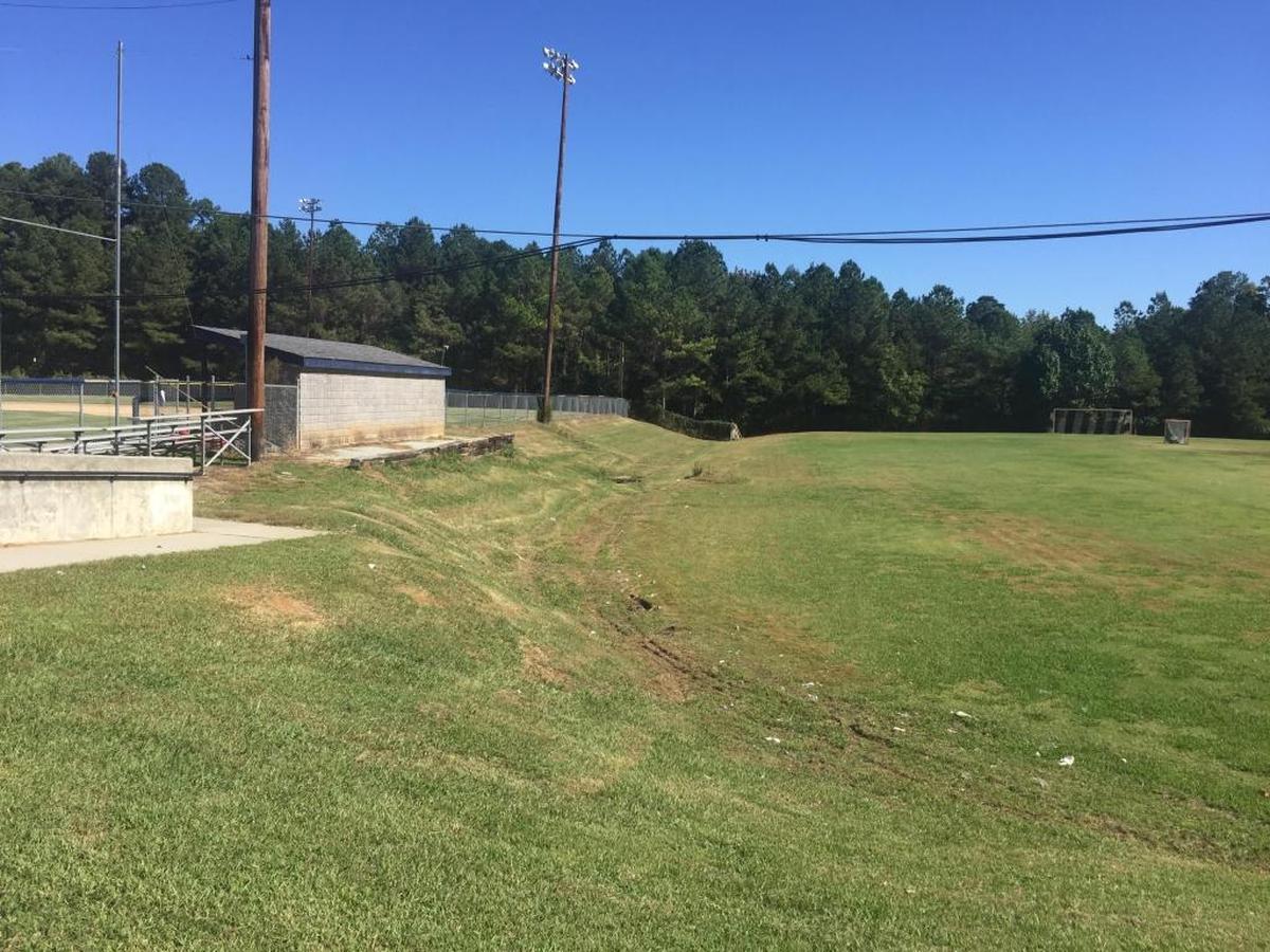 Part of the new Northern High School would be built on school’s baseball field (left), which was once a pond.