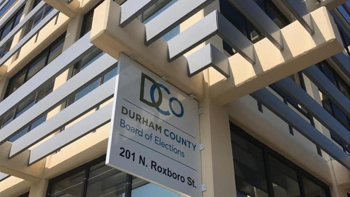 Attorney Nana Asante claims Jan Stewart Cromartie threatened her while both of of them were at the Durham County Board of Elections working to support local candidates.