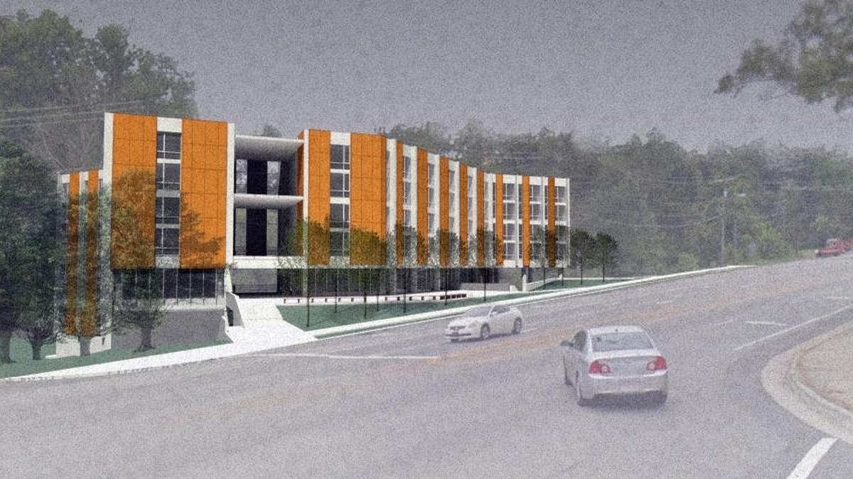The Columbia Street Annex plan includes two floors of retail and offices, topped with 39 condos and townhomes. The developer is offering to price six condos at an affordable rate, or pay $700,000 into the town’s affordable housing fund.