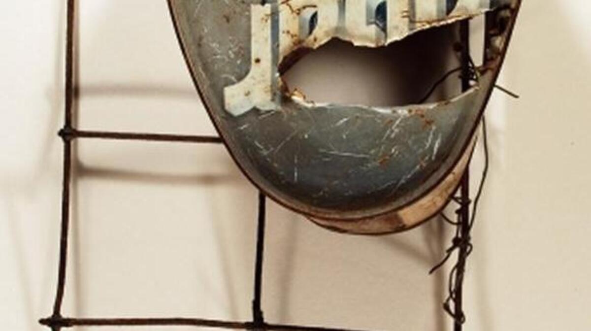 This untitled 1970s piece made of a ham can, wire, and metal fence scrap by Hawkins Bolden is one of 12 significant works of art by African-American artists to be displayed at the Ackland Art Museum at UNC-Chapel Hill.