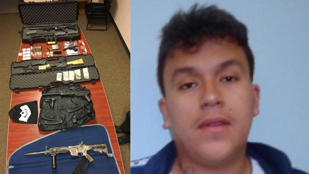 Jovani Fabian was arrested Wednesday by Orange County deputies on numerous weapons and drugs charges.