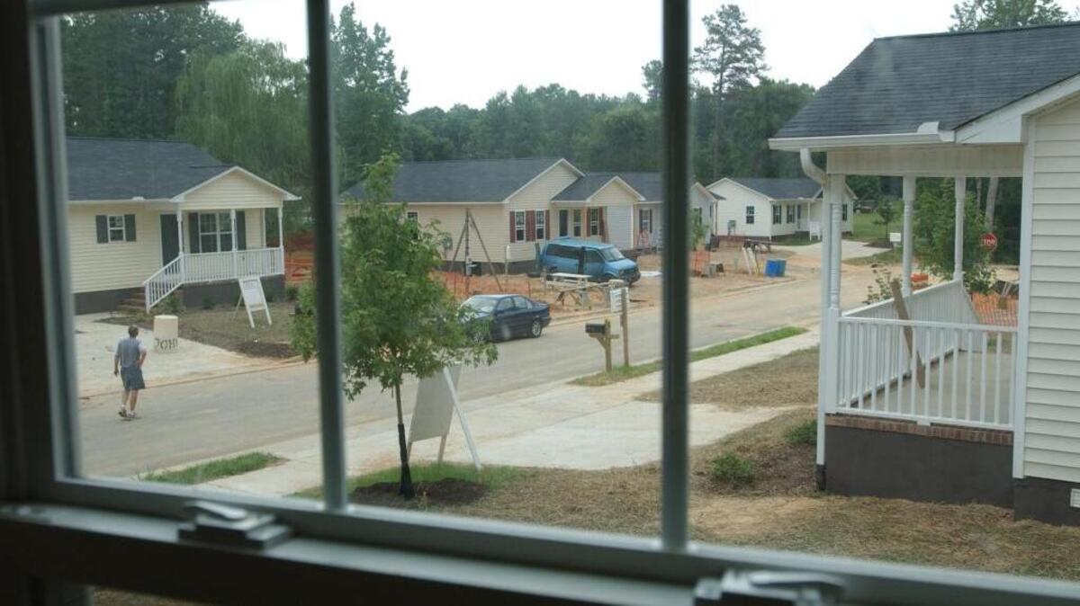 Habitat for Humanity could add more communities, like this one at Rusch Hollow in Chapel Hill, with additional funding from local governments. The Chapel Hill Town Council could consider a local request to put more money into its affordable housing efforts.
