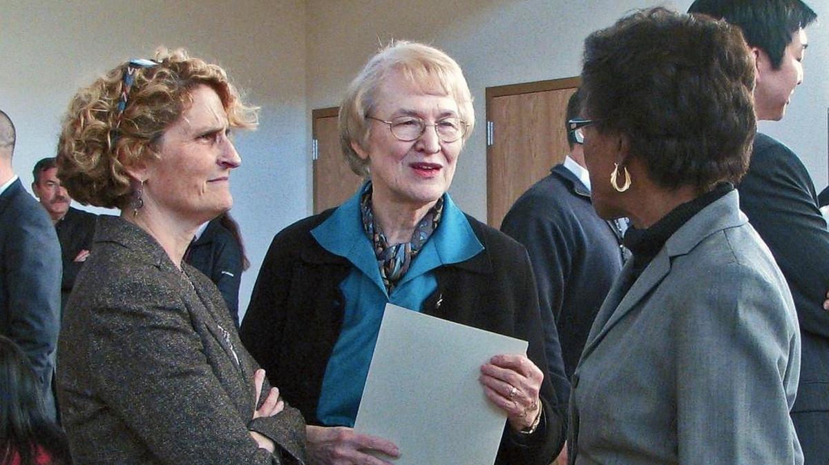 From left, Orange County Commissioner Mia Burroughs is pictured with former Commissioner Alice Gordon and current Commissioner Renee Price in this 2014 file photo.