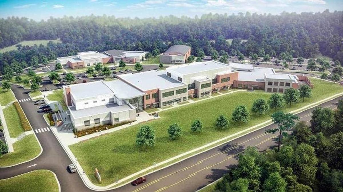Chapel Hill-Carrboro City Schools’ Lincoln Center campus will replace the existing building with this new 2-story building housing offices and a pre-K center as well as an expanded Phoenix Academy.