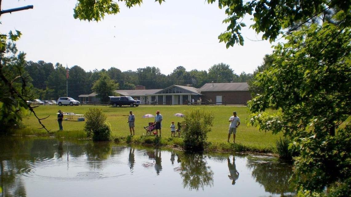 A three-acre pond stocked with trout at the American Legion Post 6 headquarters on Legion Road is a popular fishing spot. The post plans to build a new pond at its future headquarters on N.C. 54 in southwestern Orange County.