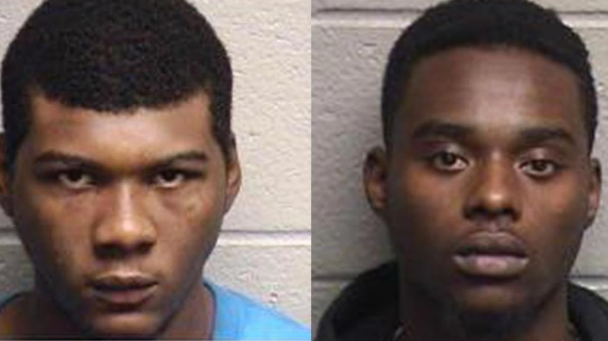 Raiquan Yancey (left) and Gooch (right) were recently arrested by Durham police and charged in the murder of Najay Peace.