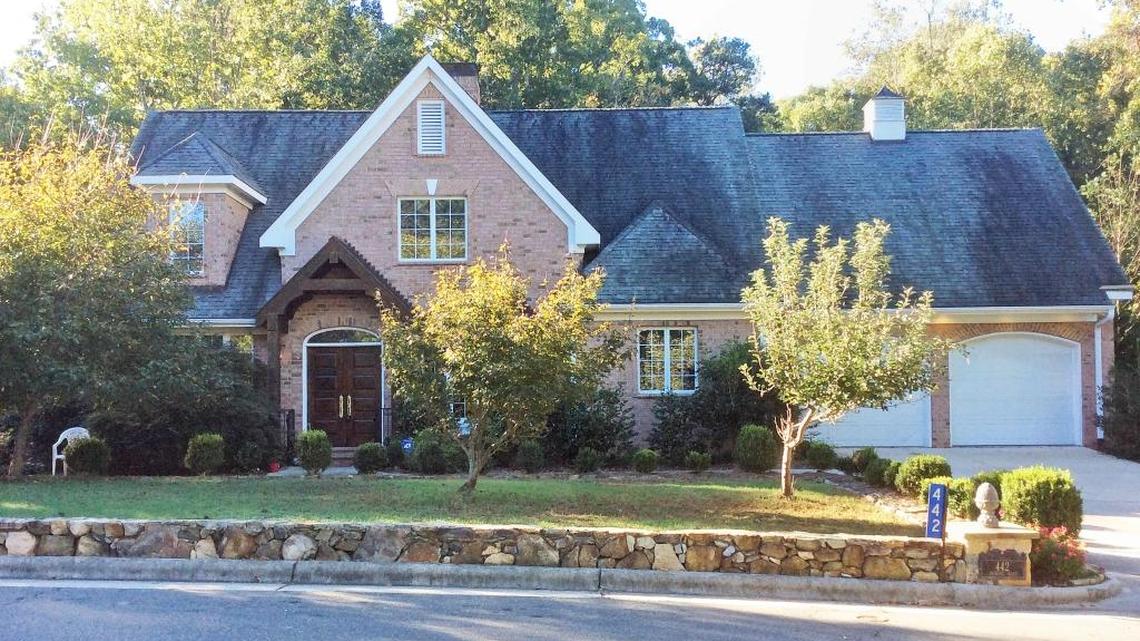 Pictured is the 442 Deming Road home in Chapel Hill where two bodies – a mother and her son – were found Thursday.