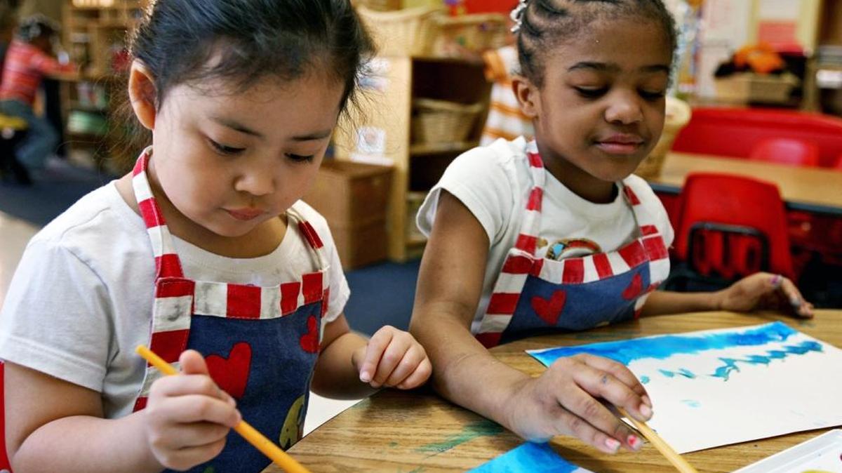 Students in a More at Four program in Durham in 2009.State officials say a new study shows the state is on the right track for preparing children for success in school.