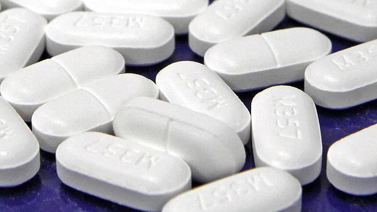 This Feb. 19, 2013 file photo shows hydrocodone-acetaminophen pills, also known as Vicodin, arranged for a photo at a pharmacy in Montpelier, Vt.
