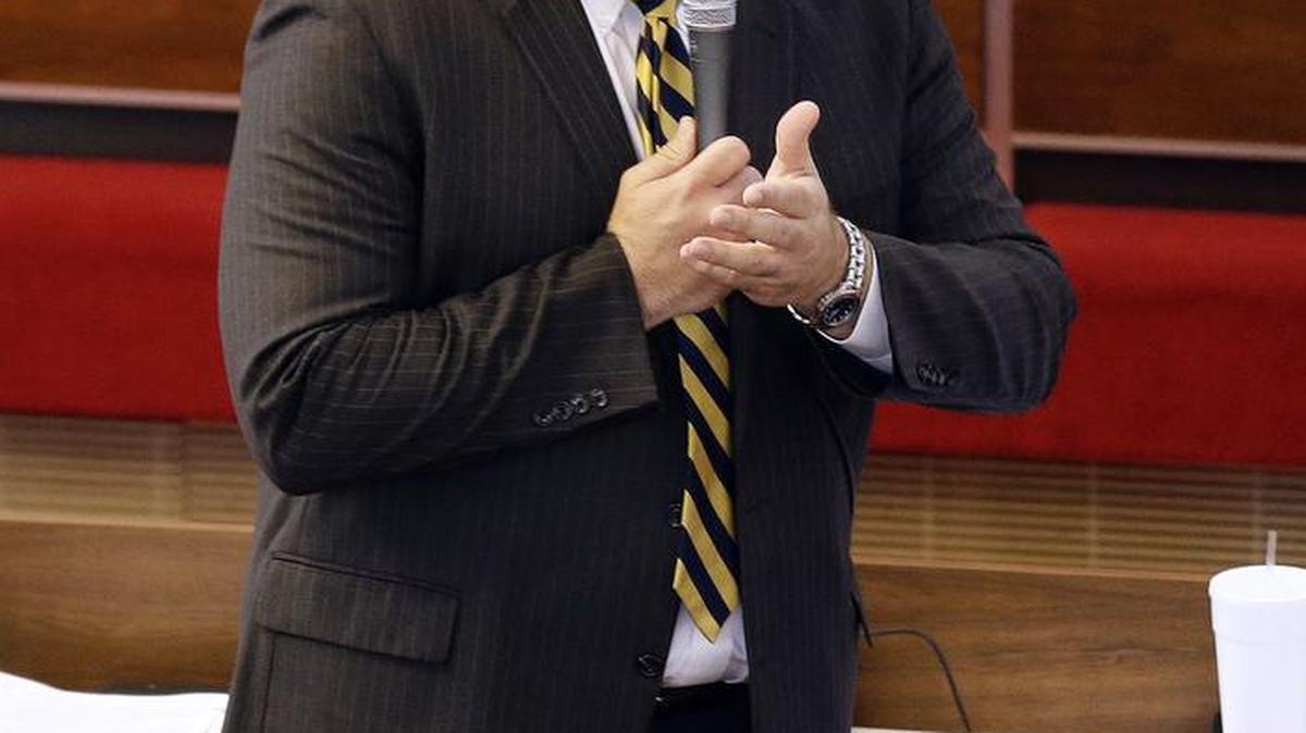 Rep. David Lewis, R-Harnett, speaks on the House floor in Raleigh.