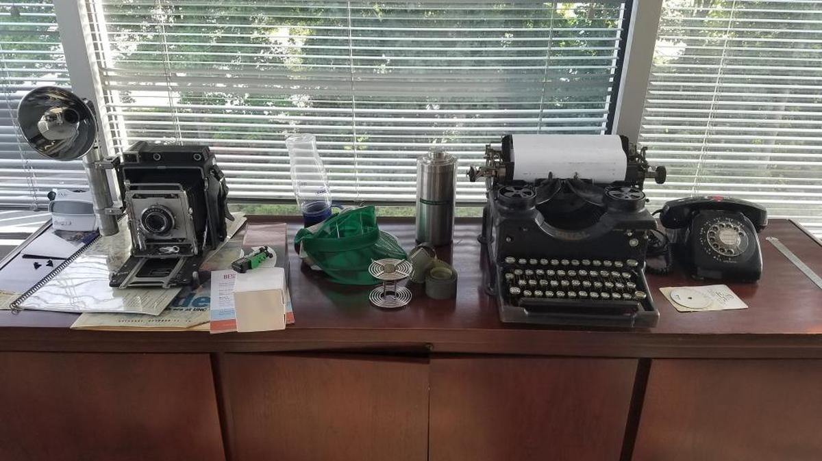 Tools of the journalism trade, not so long ago.