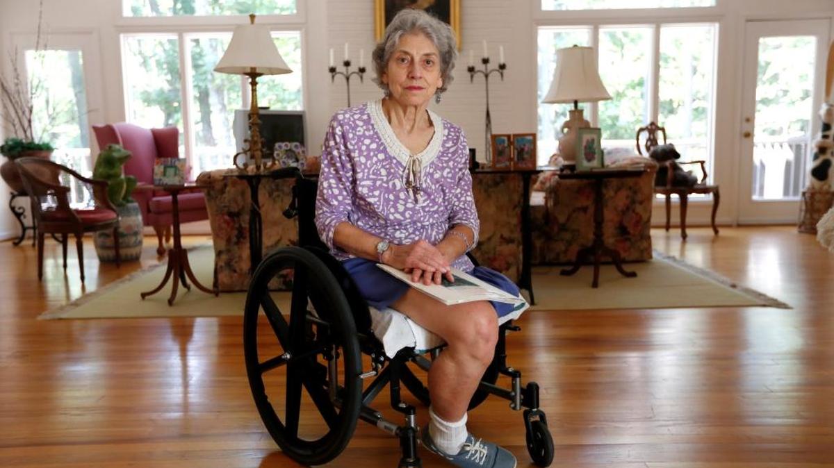 Carla Shuford, 74, poses in her home in Chapel Hill Wednesday, Sept. 13, 2017. Shuford was told this summer she had to repay the state more than $19,000 in disability payments.