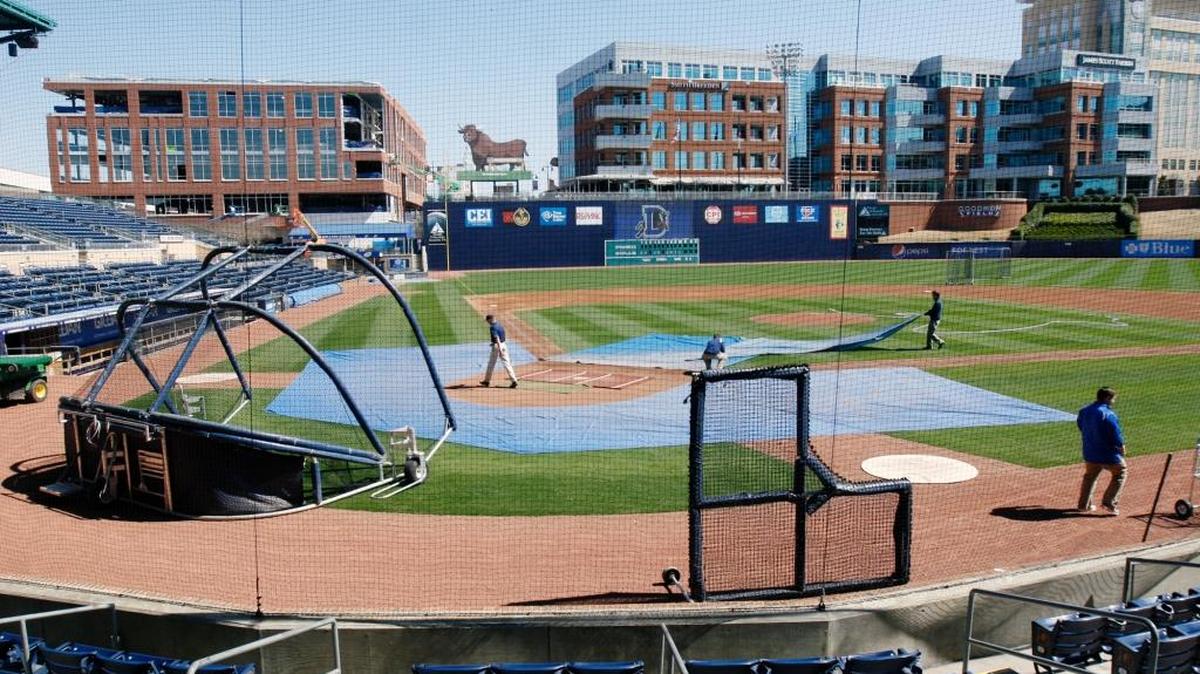 The Durham Bulls Athletic Park.