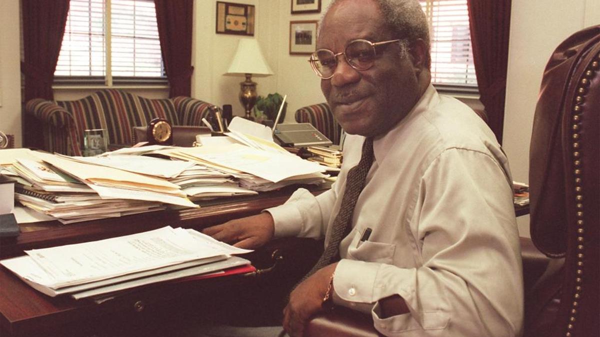 Julius Chambers during his time as NCCU chancellor.