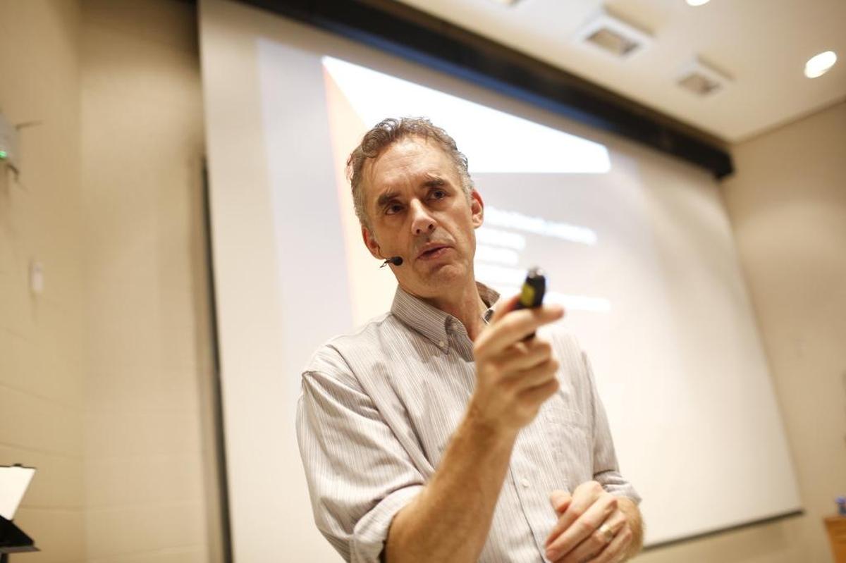 Jordan Peterson during a lecture on January 10, 2017 in Toronto, Canada. (Rene Johnston/Toronto Star/Zuma Press/TNS)