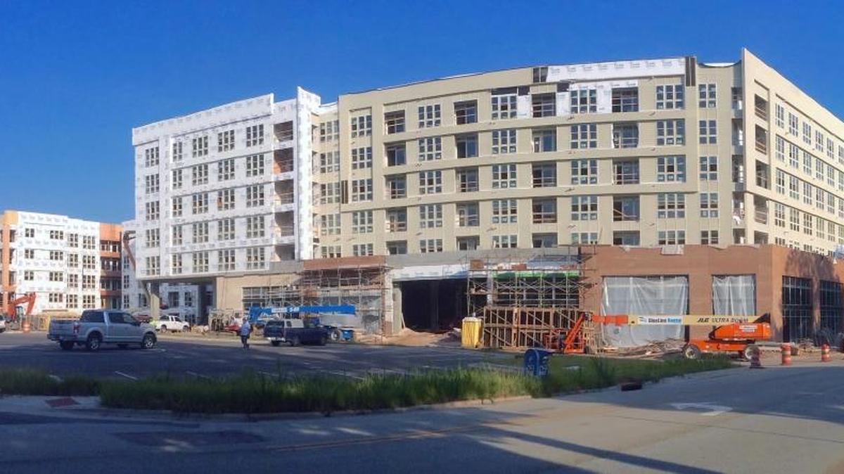 The mixed-use project The Berkshire (formerly The Alexan) is in Blue Hill, the new name for the Ephesus-Fordham redevelopment district in Chapel Hill.