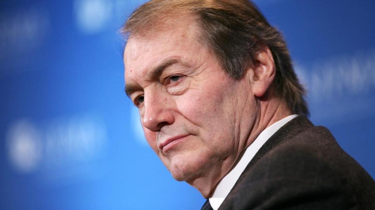 Charlie Rose, a talk show host with PBS, moderates a program at the Securities Industry and Financial Marketers Association, Tuesday, Oct. 27, 2009 in New York.