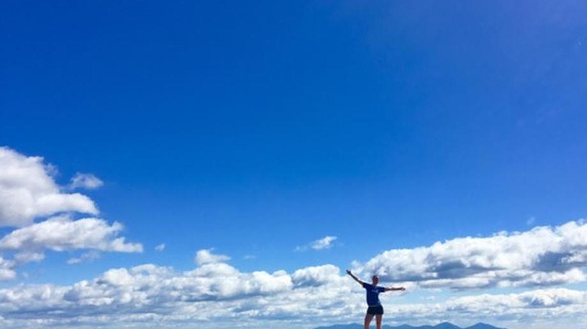 “I wanted to explore America; I wanted to have an adventure and mentally decompress before law school,” says Maddy Mumma, seen here at McAfee’s Knob, Virginia.