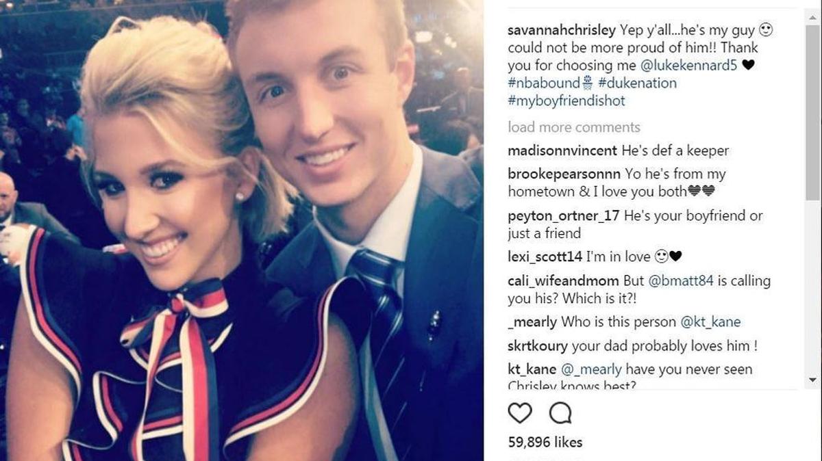 Reality star Savannah Chrisley went public with her relationship with the former Duke basketball star Luke Kennard, who is now with NBA Detroit Pistons.