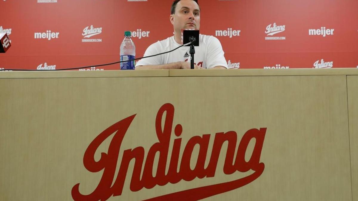 Indiana coach Archie Miller listens to a question during a press conference in July. During the Hoosiers’ media day Thursday, Miller addressed his brother Sean, the head coach at Arizona, and the college basketball scandal that’s affected the Wildcats.