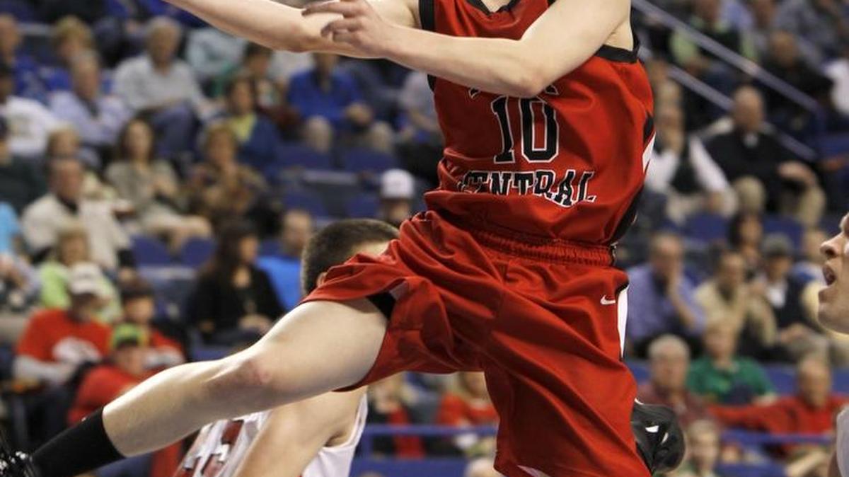 Parry Co.'s 10- Braxton Beverly scored on a breakaway as Wayne County played Perry County Central in the first round of the PNC/KHSAA Sweet 16 Boys' State Basketball Tournament played in Rupp Arena in Lexington, Ky., Thursday, March 17, 2011.